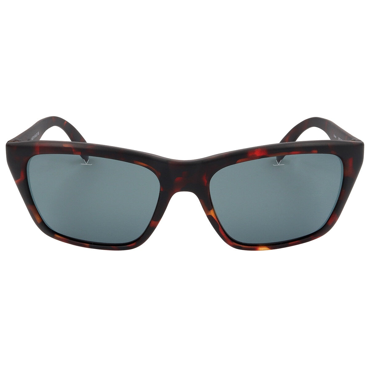 Vuarnet Men's Polarised Sunglasses VL0006, Grey Lenses, Matte Tortoise, 58 mm