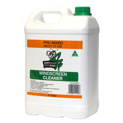 Bar's Bugs Premix Windscreen Cleaner 5 Litre Ready To Use Washer Fluid