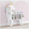 Delta Children Unicorn Bookcase | GREENGUARD Gold Certified, Sustainable TSCA Compliant Engineered Wood, Lead-Safe, Easy-to-Clean Finish