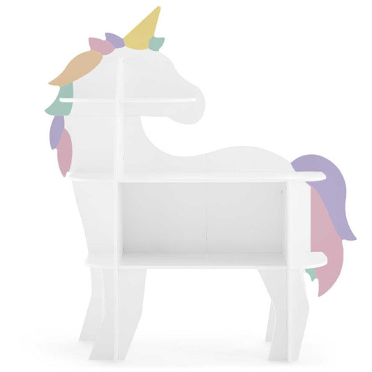Delta Children Unicorn Bookcase | GREENGUARD Gold Certified, Sustainable TSCA Compliant Engineered Wood, Lead-Safe, Easy-to-Clean Finish – view 2 - Auzzistore