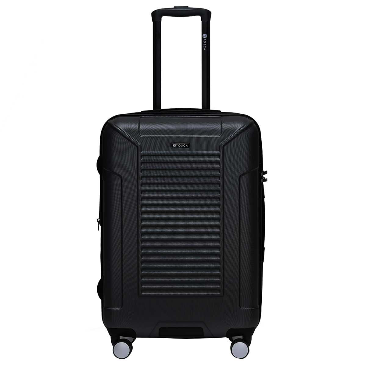 Tosca Matrix Range 3 Piece Luggage Set Black | Polycarbonate Shell, Expander Function, TSA Lock, 10-Year Warranty