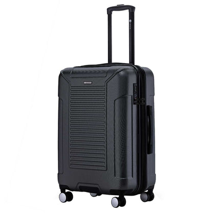 Tosca Matrix Range 3 Piece Luggage Set Black | Polycarbonate Shell, Expander Function, TSA Lock, 10-Year Warranty