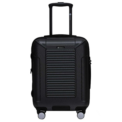 Tosca Matrix Range 3 Piece Luggage Set Black | Polycarbonate Shell, Expander Function, TSA Lock, 10-Year Warranty