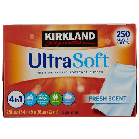 Kirkland Signature Fabric Softener Sheets 2 x 250 Count - Auzzistore