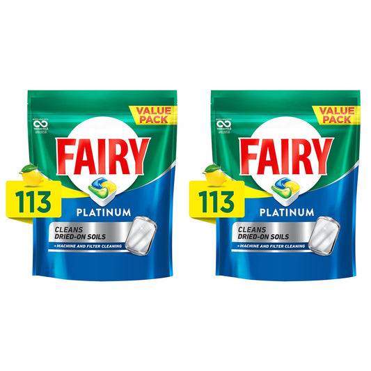 Fairy Platinum Dishwasher Capsules 2 x 113 Pack - Auzzistore