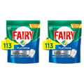 Fairy Platinum Dishwasher Capsules Powerful 2 x 113 Pack