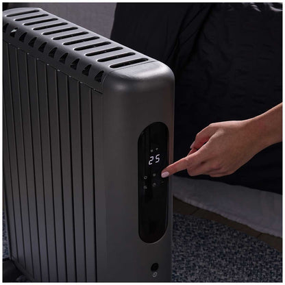 Ausclimate SmartEnclosure Large 11 Fin 2400W Oil Filled Heater ACOC2411 with Wi-Fi, Smart Home Control, Suitable for 35m² Rooms
