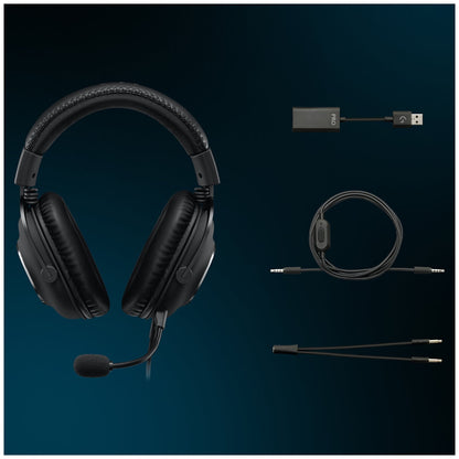 Logitech G PRO X SE Gaming Headset 981-001472 | Blue VO!CE Mic, PRO-G 50mm Drivers, Special Edition White Colorway, DTS Headphone:X 2.0