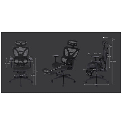Onex AIRNEST Mesh Office Chair Black Mesh Stylish Capacity 125kg
