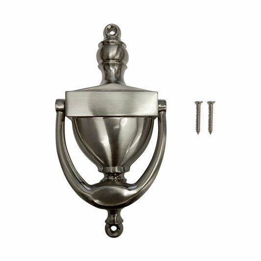 Adoored Door Knocker - 155mm - Steel - Satin Nickel Finish - Auzzistore