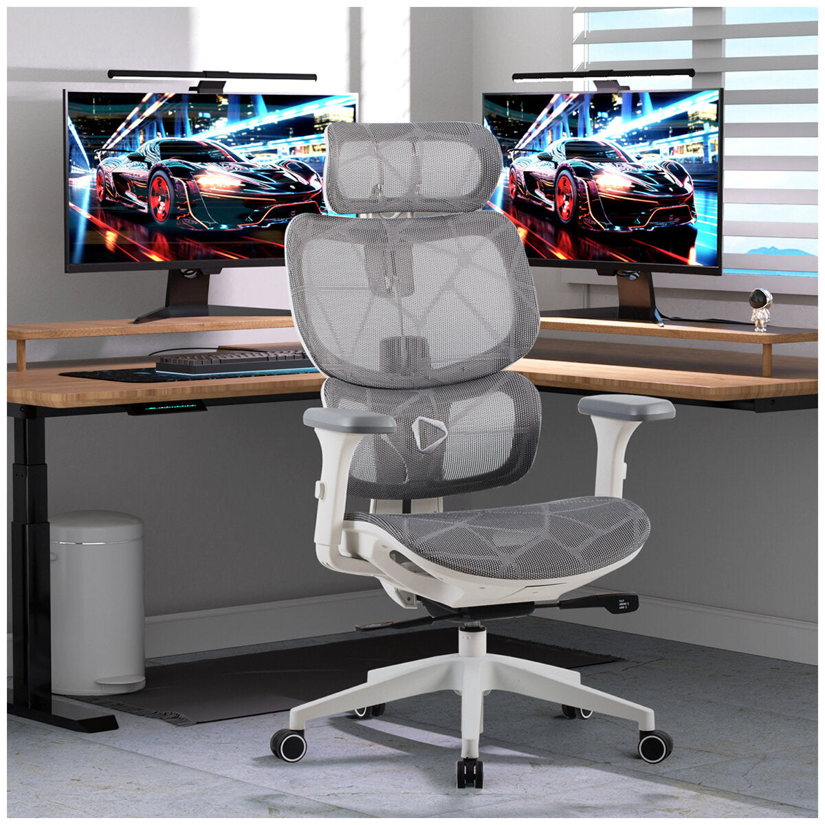 ONEX VENTRA Premium Mesh Office Chair with Adjustable Headrest, Breathable Back, and Ergonomic Design