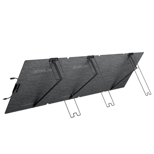 EcoFlow EFSOLAR220W-NS Portable Solar Panel | 220W, Tempered Glass, Integrated Solar Guide, Waterproof – view 2 - Auzzistore