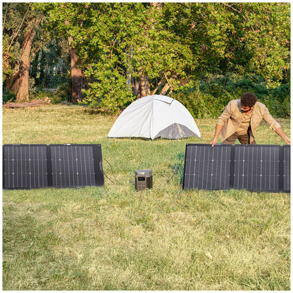 EcoFlow EFSOLAR220W-NS Portable Solar Panel | 220W, Tempered Glass, Integrated Solar Guide, Waterproof