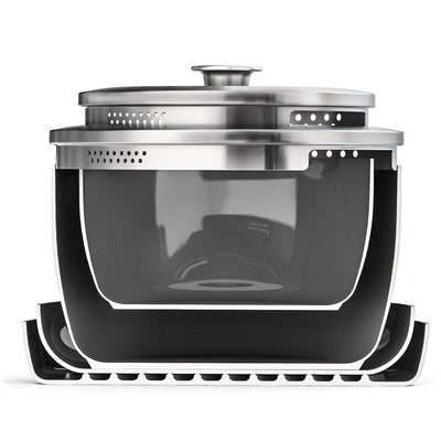 GreenPan Stackables Cookware Set 6 Piece, Diamond Infused Ceramic Nonstick, PFAS-Free, Scratch Resistant, Oven Safe