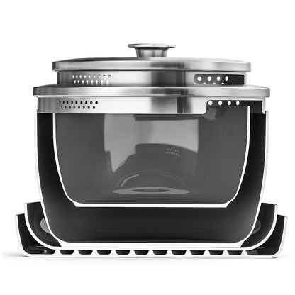 GreenPan Stackables Cookware Set 6 Piece, Diamond Infused Ceramic Nonstick, PFAS-Free, Scratch Resistant, Oven Safe