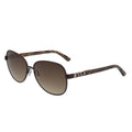BEBE Women's Sunglasses BB7217 200 Stylish Brown Metal Aviator