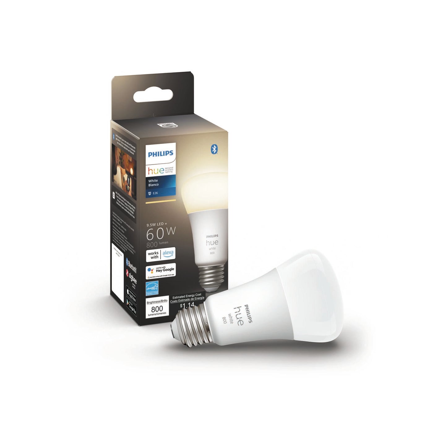 Philips Hue A67 E27 LED 1600Lm White 15.5W Smart Globe