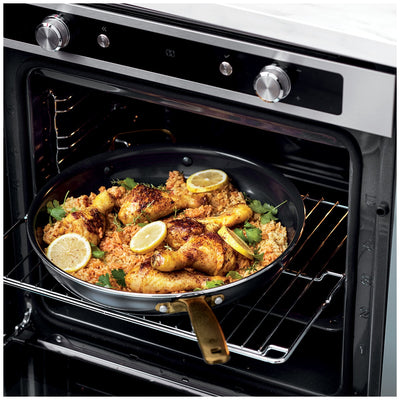 Blue Diamond Family Frypan 34cm - Toxin-Free Ceramic Nonstick Cookware with Diamond-Infused Coating, Oven Safe, Induction Compatible