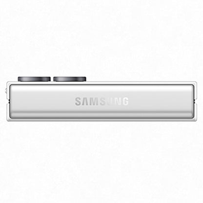 Samsung Galaxy Z Flip7 FE 128GB White - Flex Cam 50MP Wide Lens, Self-Optimising Battery, Flex Mode, Armour Aluminium, Gorilla Glass Victus