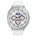 Samsung Galaxy Watch 8 Classic LTE 46mm White with Rotating Bezel, Quick Button, AI Voice Assistant, Personalised Coaching