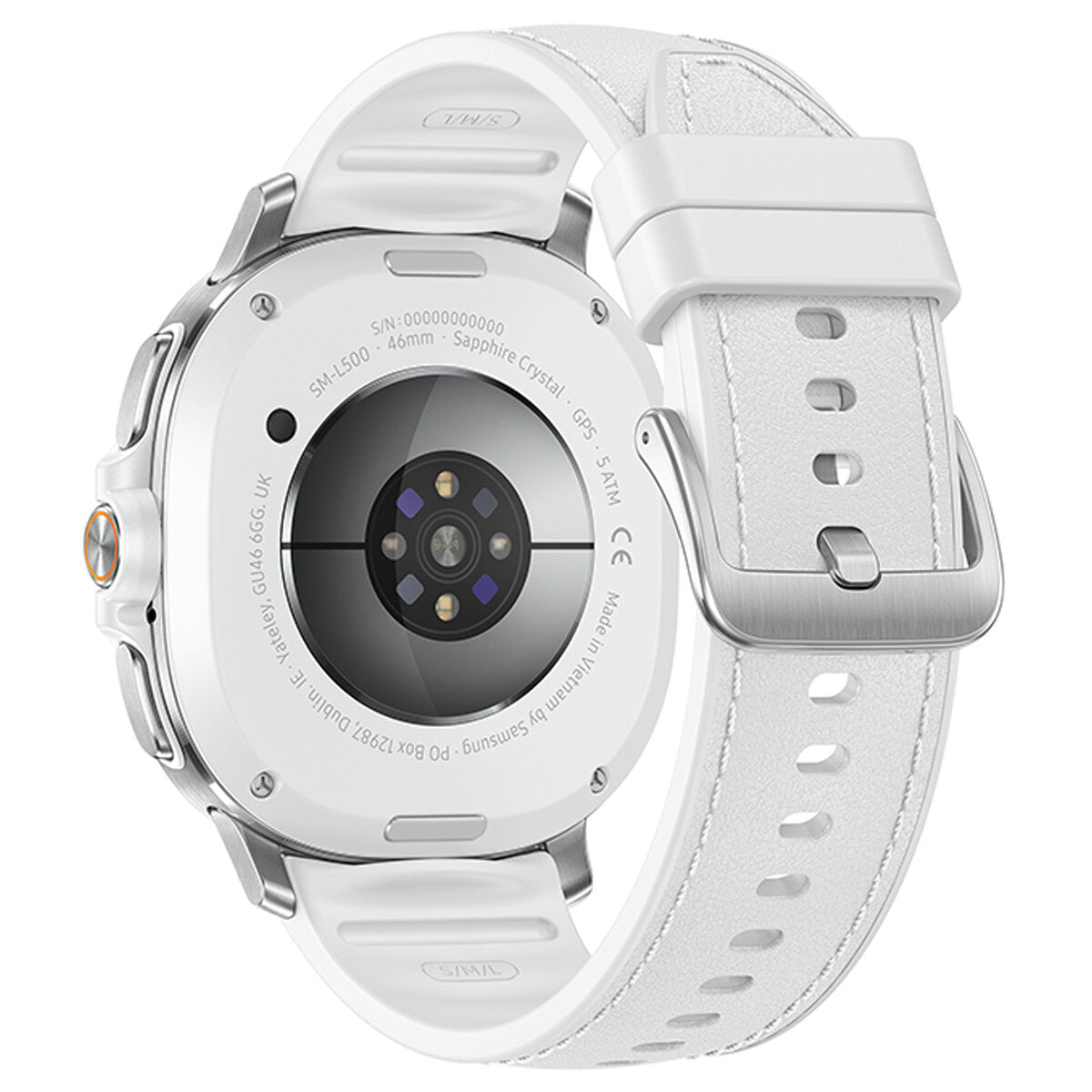 Samsung Galaxy Watch 8 Classic LTE 46mm White with Rotating Bezel, Quick Button, AI Voice Assistant, Personalised Coaching