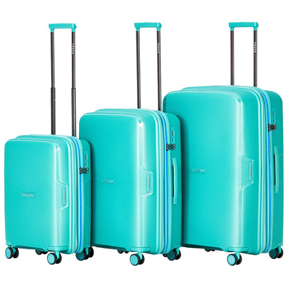 Tosca Bel-Air 3-Piece Luggage Set TCA510-3 Teal - Lightweight, Durable, TSA Locks