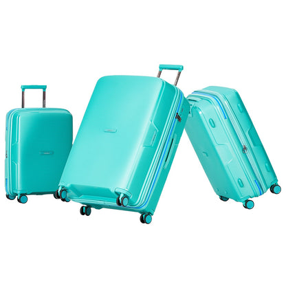 Tosca Bel-Air 3-Piece Luggage Set TCA510-3 Teal - Lightweight, Durable, TSA Locks