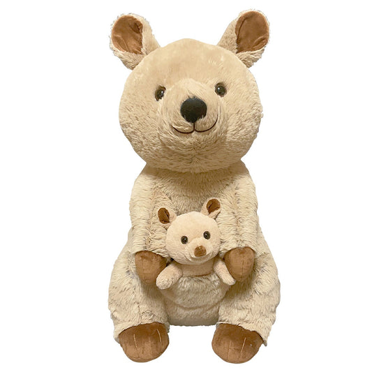 Hugfun Aussie Native Plush Quokka Toy with Kangaroo, Koala, Quokka & Joey - Soft & Cuddly Wildlife Animals - Auzzistore