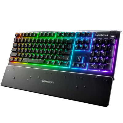 SteelSeries Apex 3 Gaming Keyboard 64795 Black IP32 Water Resistant