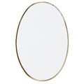 Cafe Lighting and Living Lucille Oval Wall Mirror Gold Leaf Iron Frame