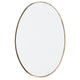 Cafe Lighting and Living Lucille Oval Wall Mirror Gold Leaf Iron Frame