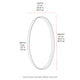 Cafe Lighting and Living Lucille Oval Wall Mirror Gold Leaf Iron Frame — image 2