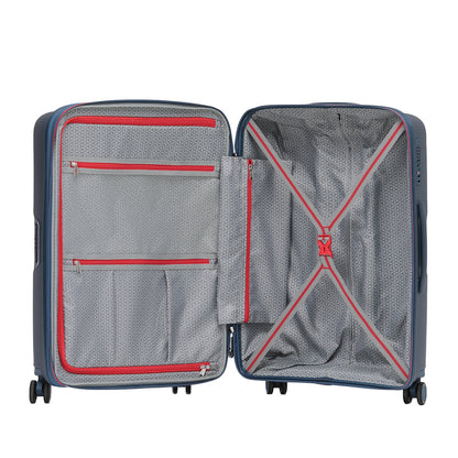 Tosca Bel-Air Blue 3 Piece Luggage Set | A Grade Polypropylene Shell, TSA Locks, Expanders, Dual Glide Wheels, 10-Year Warranty