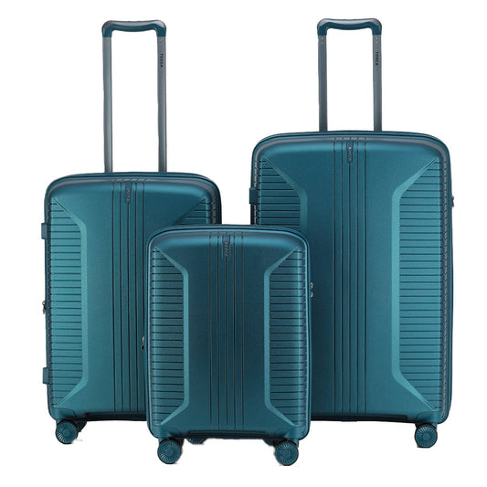 Tosca Pegasus Luggage Set Blue 3 Piece with TSA Lock, Expanders & Wheels