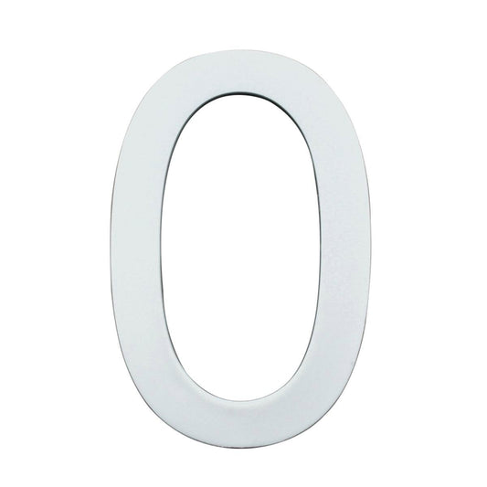 Sandleford Glow In Dark Acrylic House Number 0 90mm Weather Resistant