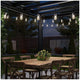 Artika Blaze Outdoor Solar Light Black OUT-BZSO-C6BL | 20 LED Bulbs, 12.8m String, 4 Modes, USB-C Recharge, 300 Lumens – view 6