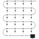 Artika Blaze Outdoor Solar Light Black OUT-BZSO-C6BL | 20 LED Bulbs, 12.8m String, 4 Modes, USB-C Recharge, 300 Lumens – view 3