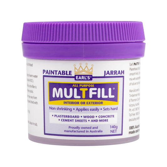 Earl S 140g Jarrah Multfill Ready to Use Filler - Fine Filler - Durable - Auzzistore