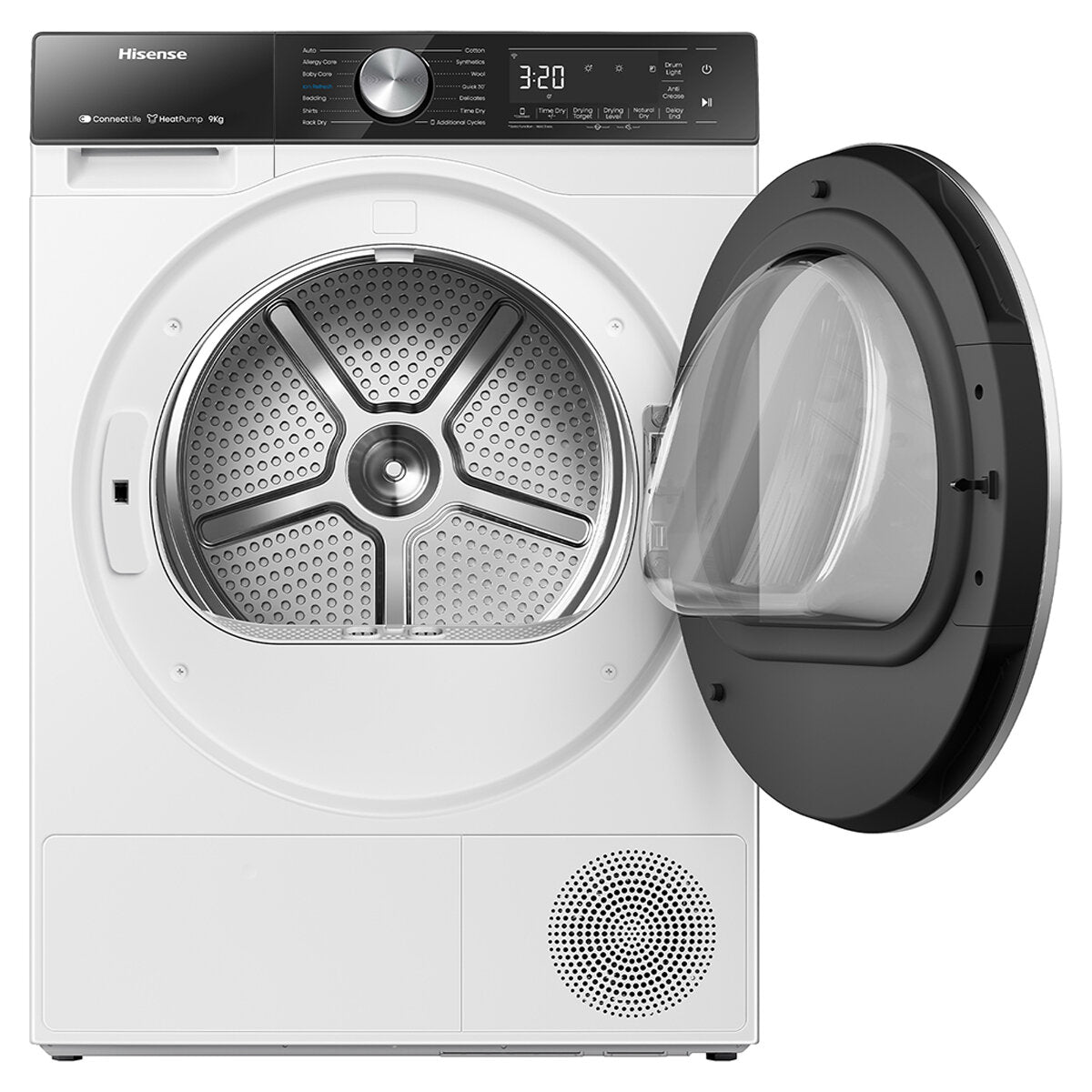 Hisense 9kg Heat Pump Dryer HDF5S90H, 9-Star, Wi-Fi, Quick Dry, Ion Refresh