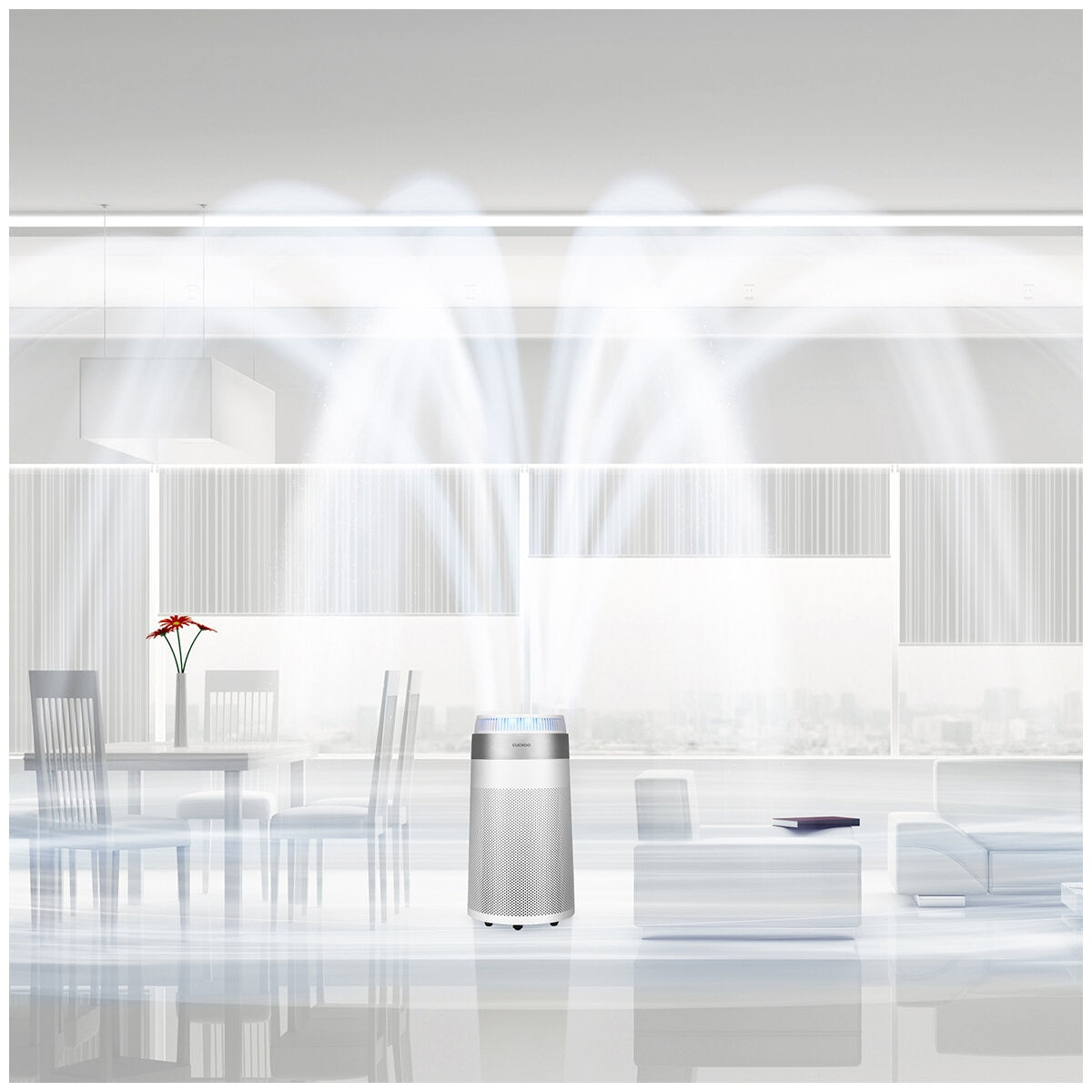 Cuckoo H14 True HEPA Large Room Air Purifier CAC-D2020FW | Extensive Coverage, Air Quality Monitoring, Filtration Efficiency, Versatile Modes