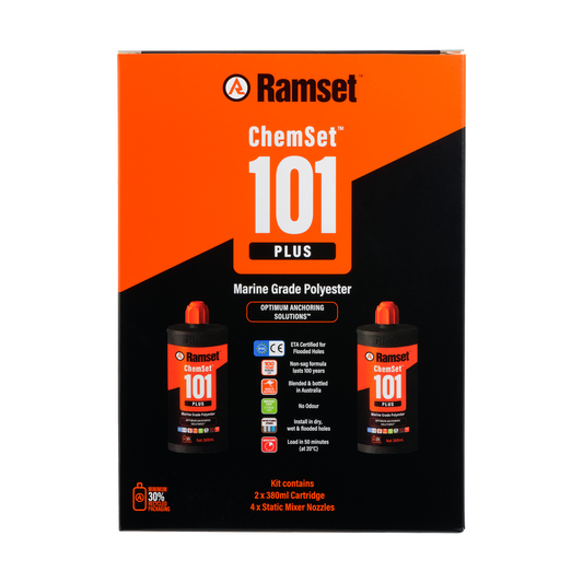Ramset Chemset 101 Injection Kit - Medium Duty Adhesive - 2 x 380ml - Fast Cure – view 2 - Auzzistore