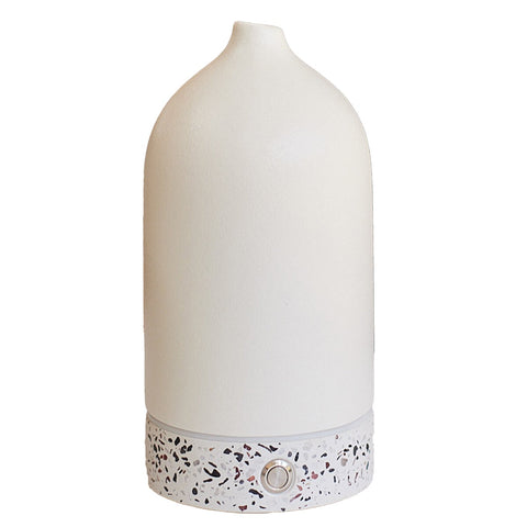 Ellia Pure Aroma Diffuser 100ml - Ultrasonic, 7-Hour Runtime, White Ceramic - Auzzistore
