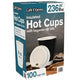 Cafe Express Double Wall Hot Cups and Lids 236ml 100 Pack Takeaway Coffee — image 3