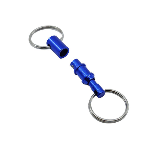 Key Essentials Pull Apart Key Holder Key Ring - Durable - Compact - Assorted Colours - 9.65mm x 40mm x 9.65mm – view 2
