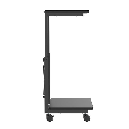 mbeat Activiva Height Adjustable PC and Printer Storage Stand, 7-Level Height, 40kg Capacity, Rolling Design, Matte Black – view 2 - Auzzistore