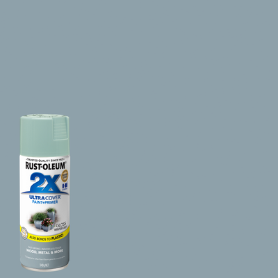 Rust-Oleum 340g Ultra Cover Gloss Winter Grey Spray Paint - Durable Finish