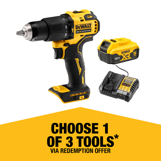 Dewalt Hammer Drill Driver - 18V - Li-Ion - Brushless Technology - Auzzistore