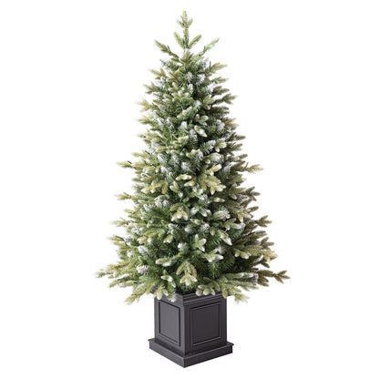 Pre-Lit Glitter Frosted Christmas Tree 1.37m, 200 LED Lights, Model TG46P4826D67