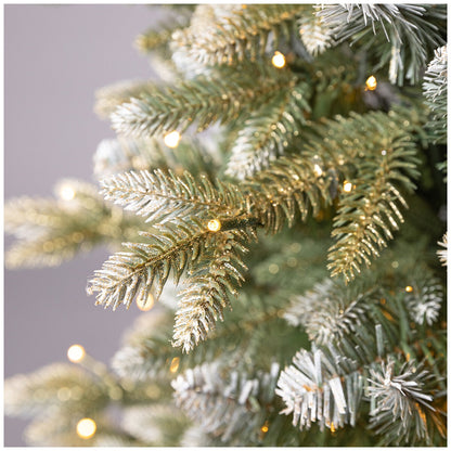 Pre-Lit Glitter Frosted Christmas Tree 1.37m, 200 LED Lights, Model TG46P4826D67