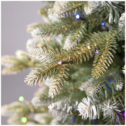 Pre-Lit Glitter Frosted Christmas Tree 1.37m, 200 LED Lights, Model TG46P4826D67